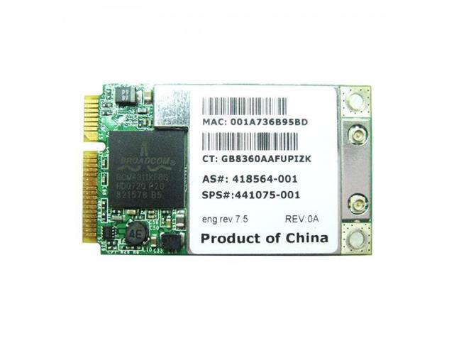 BroadCom BCM94311MCAG BCM4311 Mini PCI-e WLAN WIFI Card for HP 395263 407160 407254 412766 418564 441075 001 002 BroadCom BCM94311MCAG BCM4311 Mini PCI-e WLAN WIFI Card for HP 395263 407160 407254 412766 418564 441075 001 002