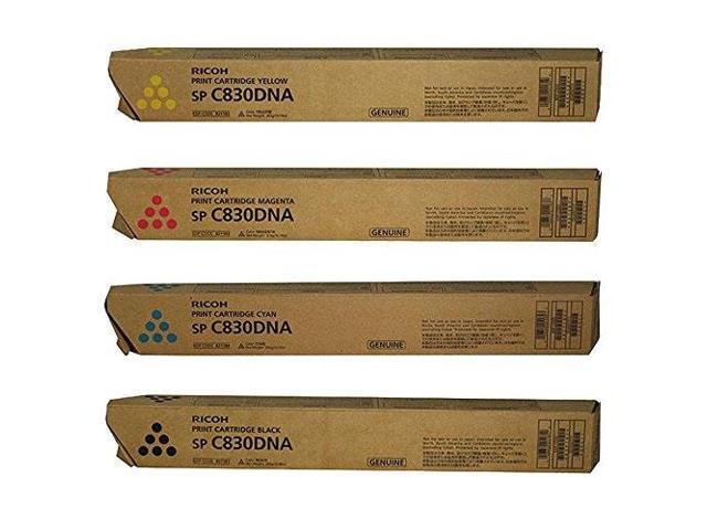 CS Compatible Toner Cartridge Replacement for Ricoh Aficio SP C830DN 821181 Black 821184 Cyan 821183 Magenta 821182 Yellow Color 4 Color Set