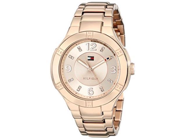 rose gold tommy hilfiger women's watch