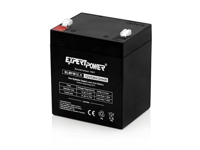 EXP1250 12V 5Ah Home Alarm Battery with F1 Terminals // Chamberlain LiftMaster Craftsman 4228 Replacement Battery for Battery Backup Equipped Garage Door Openers 