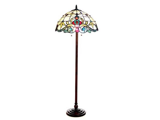Chloe Lighting Ch818806iv18fl2 Style 2 Light Victorian Floor Lamp 18 Shade Multi Newegg Com