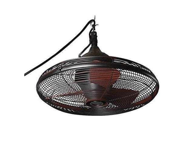 Allen Roth 20in Valdosta Dark Oil Rubbed Bronze Outdoor Ceiling