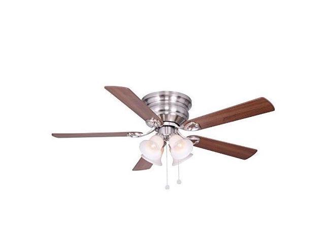 Hampton Bay Clarkston 52 In Indoor Brushed Nickel Ceiling Fan With