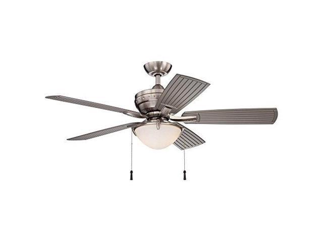 Hampton Bay 4winds 54 In Led Indoor Outdoor Brushed Nickel Ceiling