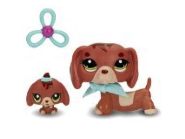 4PCS Littlest Pet Shop Dog Fgure Toys LPS DACHSHUND Dog puppy 