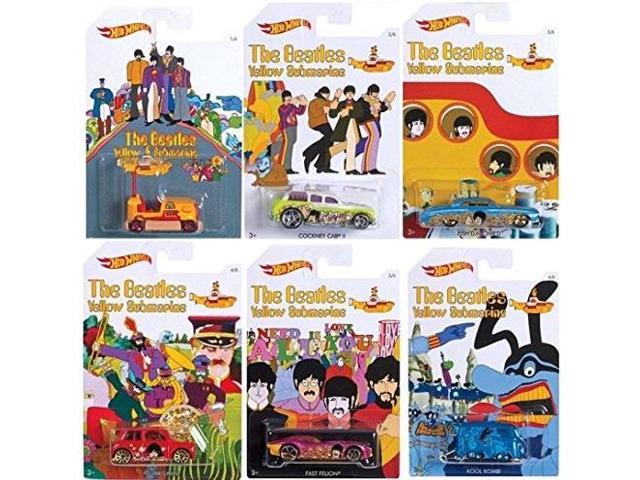 Limited Edition Set of 6 Diecast Hot Wheels Yellow Submarine