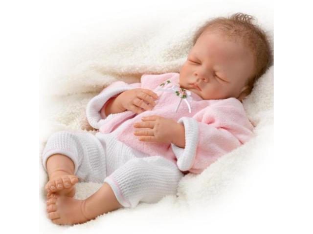 toddler baby sleeping realistic doll