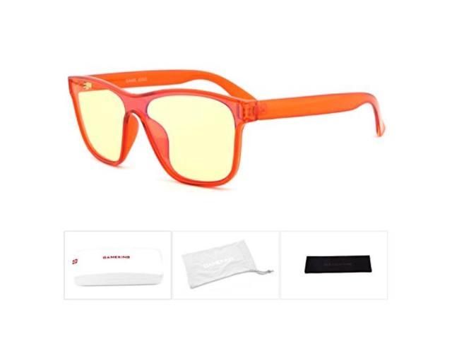 Gameking Mega Blue Light Blocking Computer Glasses Gaming Glasses Oversize Tr90 Wayfarer Frame Amber Tint Lens Digital Eye Strain Fatigue Headache Relief Sleep Better Orange Newegg Com - tinted eyes roblox id