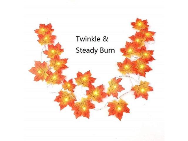 Thanksgiving Decorations Lighted Autumn Fall Garland Decor Wreath