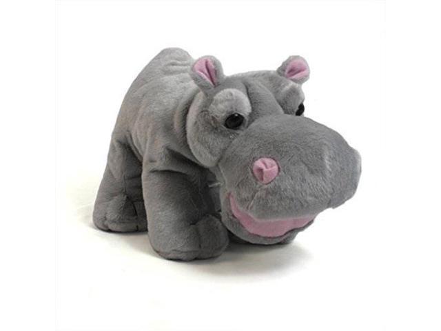 stuffed pink hippo
