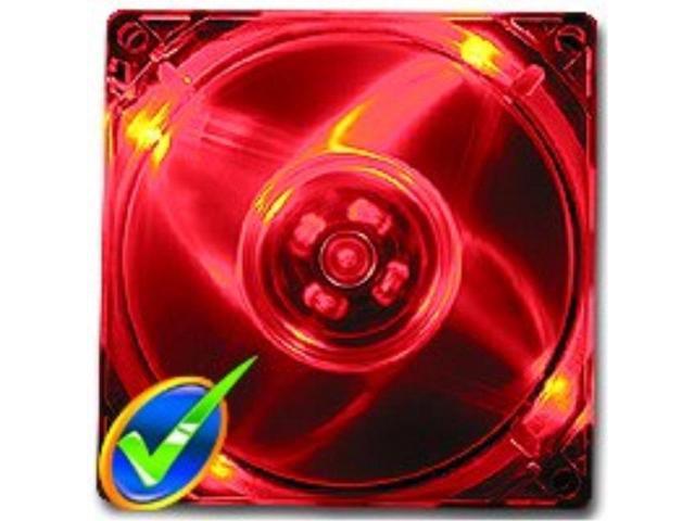 logisys cf120rd 120mm ballbearing red led pc computer case fan w/3+4pin power