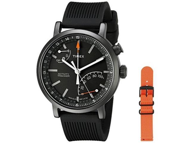 expedition scout 40mm leather strap watch