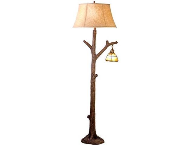 Vintage Direct Cfl131211 63 5 In Tree Floor Lamp With Glass Night Light Newegg Com