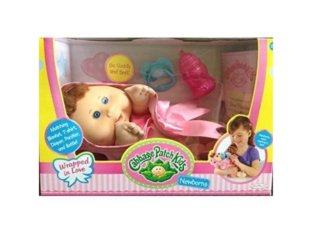 Cabbage Patch Kids Newborn Baby Doll Caucasian Red Hair Blue Eyes