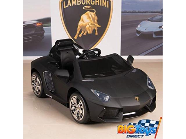 lamborghini aventador 12v kids ride on battery powered wheels car rc remote black , Newegg.com