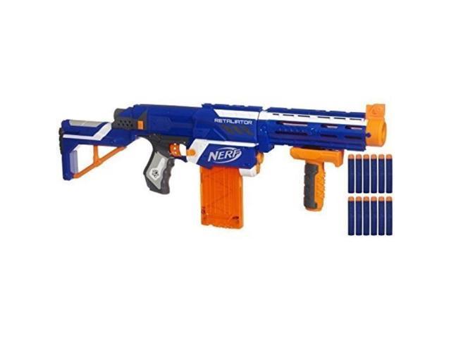 nerf nstrike elite retaliator colors may vary 4 in 1 3 interchangeable parts fires up to 90 trademarks hasbro played by young & old improves family bonding for child - Newegg.com