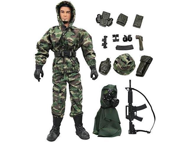 Click N Play Cnp Military Marine Nuclear Biological Chemical Nbc Specialist 12 Action Figure Play Set With Accessories Brown A Newegg Com