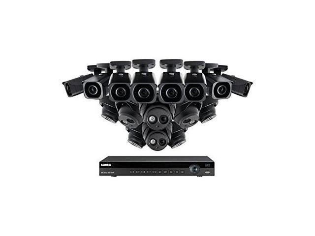 Lorex 16 Channel Nr9163 4k Security System 4khdip1688n 8 4k Lne8950a Audio Turret Cameras 8 4k Lnb8921b Bullet Cameras Newegg Com