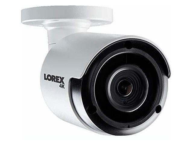 Lorex 4k 8mp Outdoor Network Bullet Security Camera With Audio White