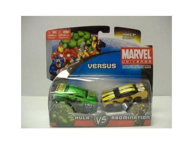 Marvel Universe Hulk Vs Abomination Die Cast Collection Cars