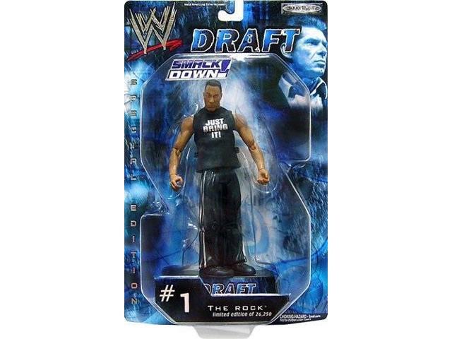 The Rock WWE WWF Draft SMACKDOWN Special Edition Figure Limited to 26,250