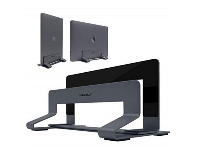 macally vertical laptop stand for desk space | adjustable vertical stand cradle | laptop holder  apple macbook pro air/asus chromebook flip samsung notebook 9 lenovo thinkpad dell xps acer switch