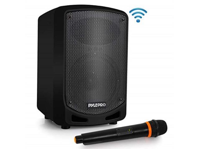 Photo 1 of portable bluetooth pa speaker system indoor outdoor karaoke sound system w/wireless mic, audio recording, rechargeable battery, usb/sd reader, stand mount party, crowd control pyle