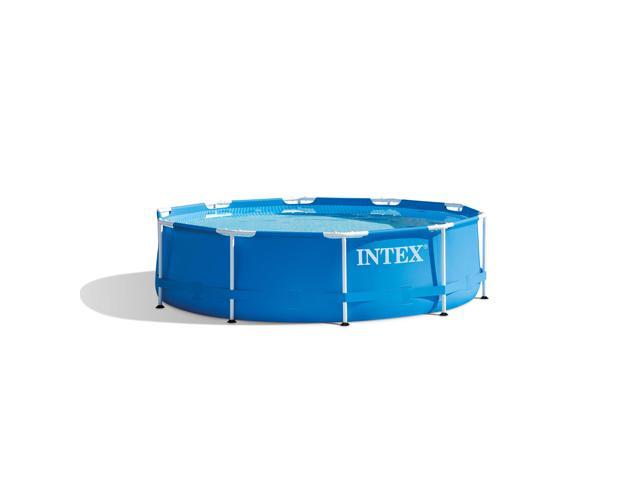 Intex Metal Frame Pool w/ Pump & Type H Filters (6 Pack) & 10 Round Pool Cover
