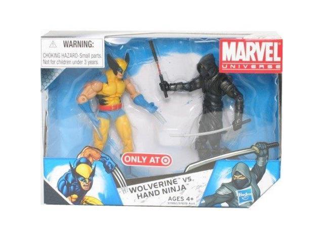 Bevestigen aan tuin beginsel Marvel Universe 3 3/4 Inch Exclusive Action Figure 2Pack Wolverine Vs. Hand  Ninja Black - Newegg.com