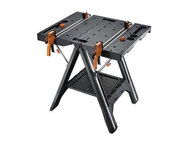 Worx Pegasus Portable Folding Work Bench Sawhorse W Bar Clamps