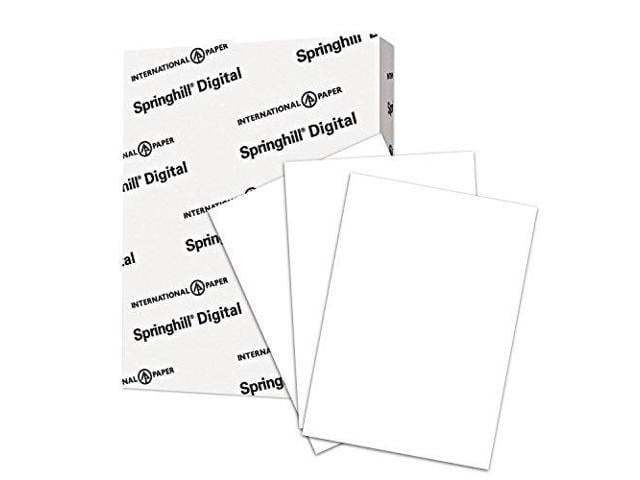 Photo 1 of springhill cardstock paper, white paper, 110lb, 199gsm, 8.5 x 11, 92 bright, 1 ream / 250 sheets index card stock, thick paper 015300r