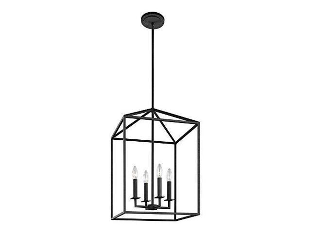 Sea Gull Lighting 5215004839 Perryton Fourlight Hall Or Foyer Light Fixture Blacksmith Finish Sea Gull Lighting 5215004839 Perryton Fourlight Hall Or Foyer Light Fixture Blacksmith Finish
