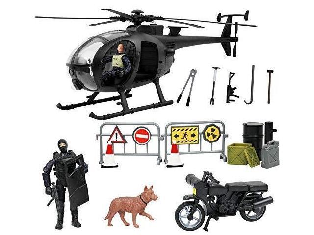 Click N Play Military Swat Elite Unit Rescue Helicopter 26 Piece Play Set With Accessories Newegg Com