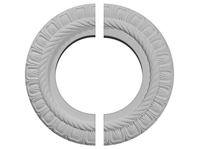 Ekena Millwork Cm10cl2 10 5 8 Od X 5 3 4 Id X 1 2 P Claremont Ceiling Medallion Two Piece Fits Canopies Up To 7 Factory Primed