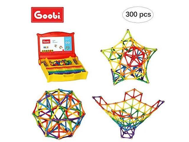 Goobi 300 Piece Construction Set With Instruction Booklet Assorted Rainbow Color for sale online