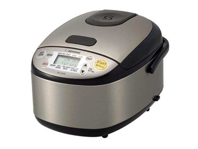 Photo 1 of zojirushi nslgc05xb micom rice cooker & warmer, 3cups uncooked, stainless black