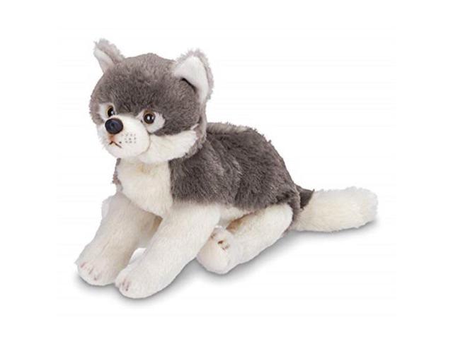 small wolf stuffed animal