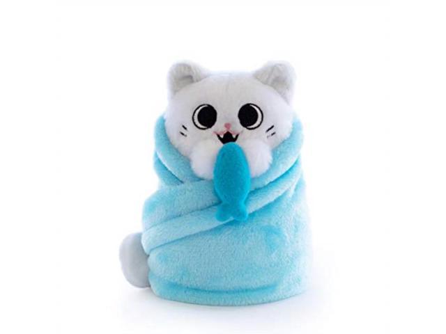 hashtag collectibles purritos mochi plush kitten in blanket