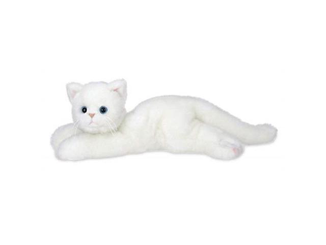 white stuffed kitten