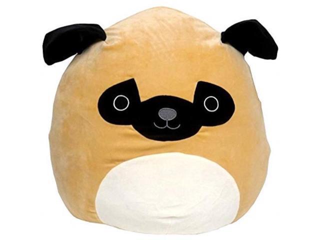 Kellytoy Squishmallow 8" Prince the Pug Dog Plush Doll Collection Toy 