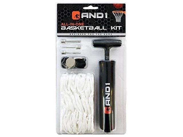 Air All Blue Net AND1 Basketball Pump Kit Hand Inflator Needle / Pin Whistle 