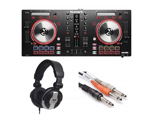 Numark Mixtrack Pro 3 Usb Dj Controller With Trigger Pads Serato Lite Includes Builtin Sound Card Headphones 1 4 Inch Trs To Dual