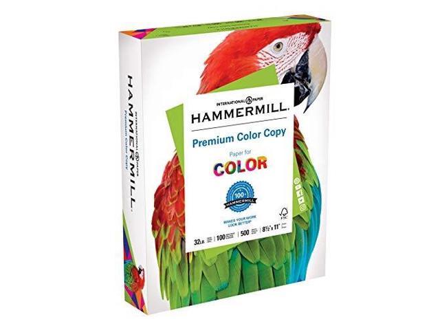 Photo 1 of hammermill paper, premium color copy paper 8.5 x 11 paper, letter size, 32lb paper, 100 bright, 1 ream / 500 sheets 102630r acid free paper