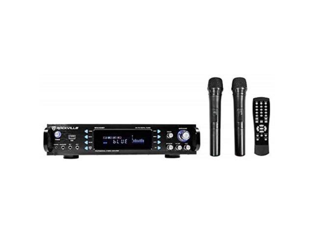 Rockville RPA70WBT 1000w 2-Ch Bluetooth Karaoke Amplifier/Mixer