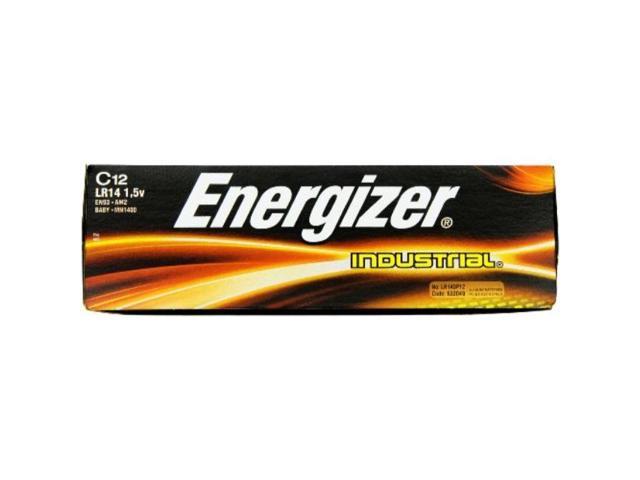 Photo 1 of energizer en93 industrial c 12 alkaline batteries, pack of 12