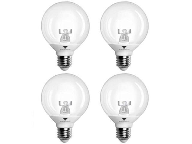 Triglow 6 Watt 40 Watt Equivalent Led G25 Globe Bulb 400 Lumen Dimmable Cool White Color 4100k Ul Listed Vanity Light Bulbs 4pack Newegg Com