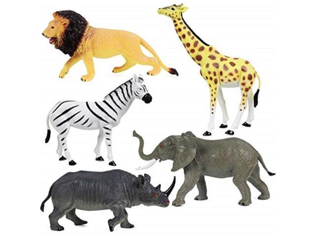 Hibon Simulated Wild Animals Model Realistic Plastic Safari Animal Figurine for Collection Birthday Gift Ostrich 