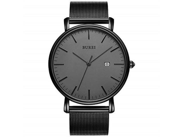 burei men's fashion minimalist wrist watch