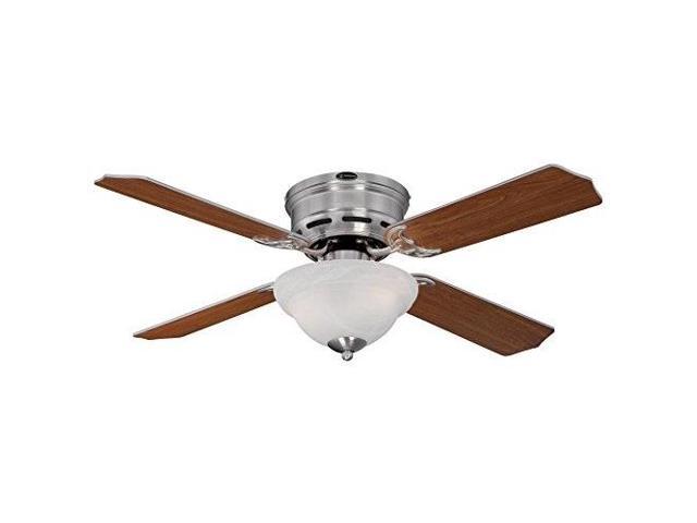 Westinghouse Lighting 7212800 Hadley 42inch Brushed Nickel Indoor Ceiling Fan Light Kit With White Alabaster Bowl