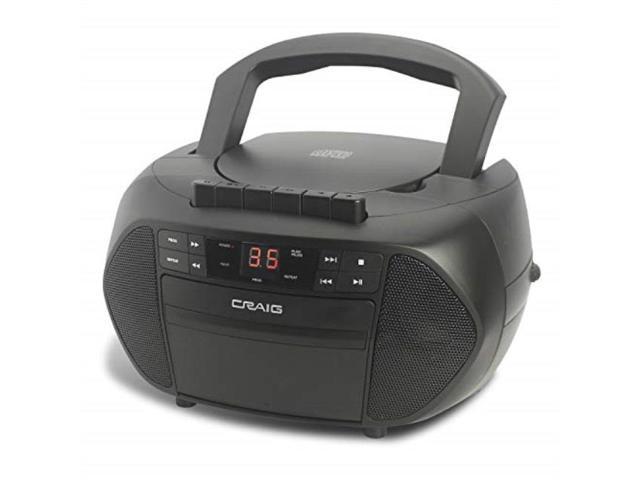 Craig Electronics Bluetooth Cd Boombox With Amfm Stereo Radio And Cassette Playerrecorder 1613